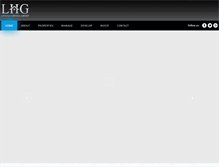 Tablet Screenshot of lincolnhotelgroup.com